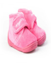 Made in Spain EU20-23 Baby Girl Non Slip Velcro Bootie Shoes Fuchsia